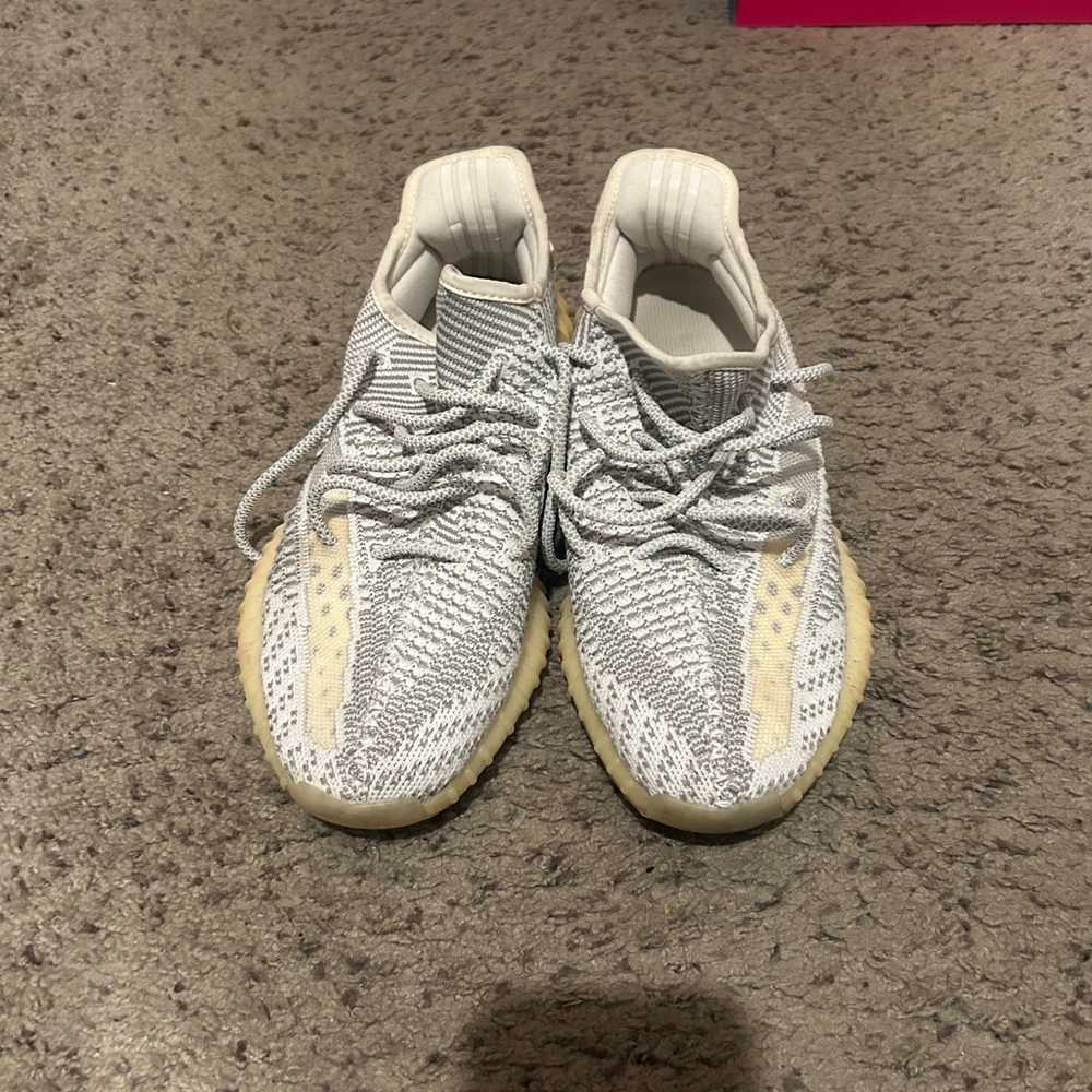 Yeezy Gray and Cream Sneakers